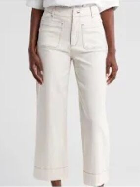 High-Rise Wide-Leg Jeans in Cream — Effortless Everyday Style